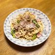菜花とベーコンのクリームパスタ