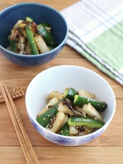 簡単!大根ときゅうりの塩昆布おかか和え-レシピのメイン写真