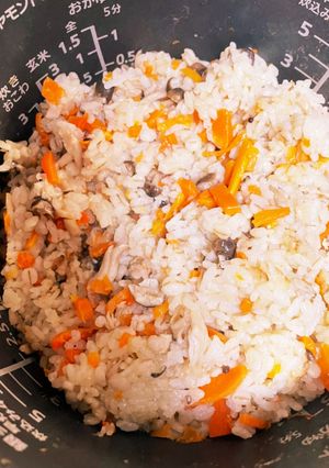 ツナと人参の炊き込みご飯-レシピのメイン写真
