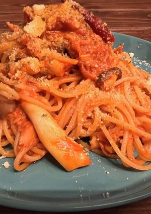 トマトジュースで作るツナのアラビアータ-レシピのメイン写真
