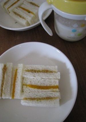 離乳食後期　南瓜サンド-レシピのメイン写真
