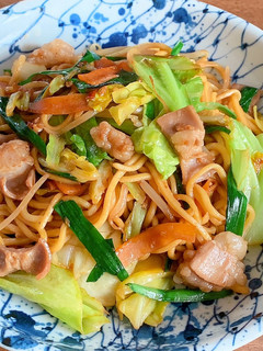 ホルモン焼きそば-レシピのメイン写真