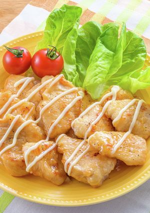 鶏むね肉で！やわらか照りマヨチキン-レシピのメイン写真