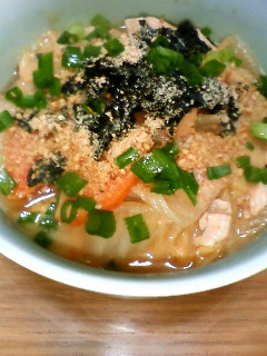 中華麺入り味噌汁-レシピのメイン写真