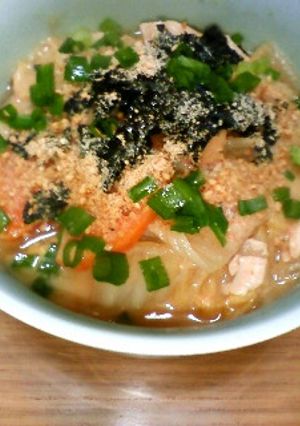 中華麺入り味噌汁-レシピのメイン写真