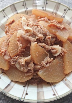 レンジで時短大根と豚こまのオイスター醤油-レシピのメイン写真