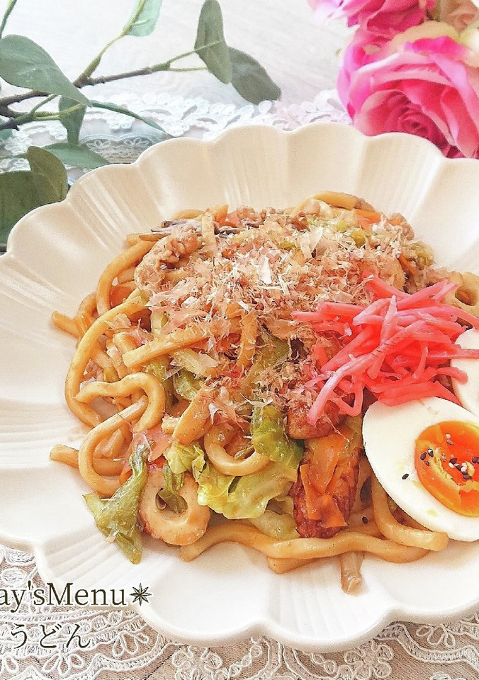 【簡単】ソースで作る簡単焼きうどん-レシピのメイン写真