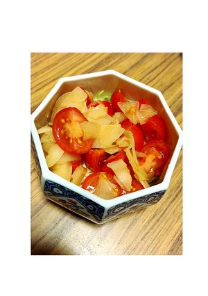 トマト嫌い克服!?簡単トマトガリサラダ☆-レシピのメイン写真
