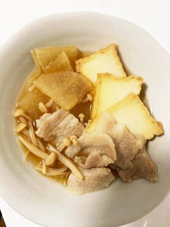 大根と厚揚げと豚肉の煮物-レシピのメイン写真