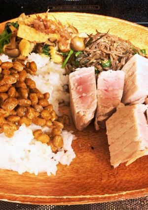 糖尿対策ワンプレ・まぐろステーキ御膳-レシピのメイン写真