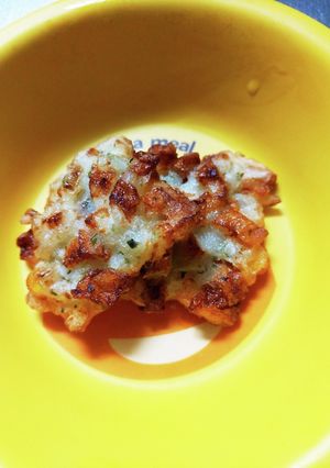 玉ねぎとちくわ、コーンのかき揚げ-レシピのメイン写真