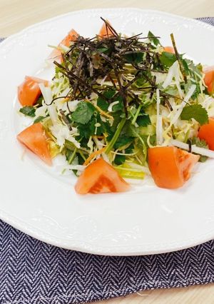三つ葉と大根の簡単！春サラダ-レシピのメイン写真