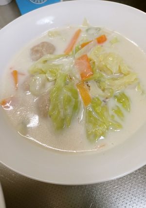 肉団子のクリームスープ煮-レシピのメイン写真