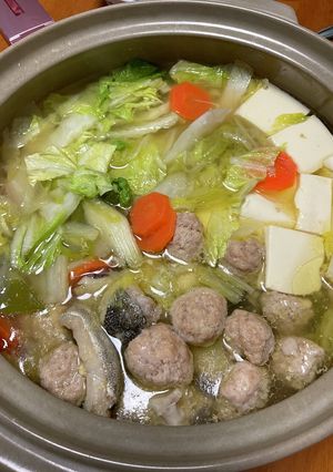 簡単 鶏団子鍋-レシピのメイン写真