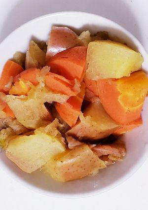 りんごにんじんの肉じゃがもどき-レシピのメイン写真