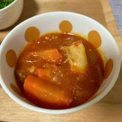 รูปของ 圧力鍋で簡単美味しい。チキントマト煮
