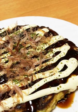 無水でおからパウダーのお好み焼き-レシピのメイン写真