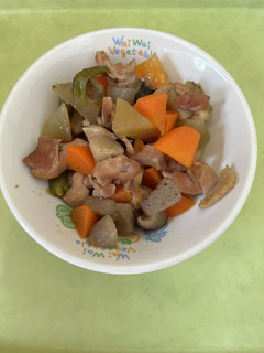 【保育園給食】ヤーコンの筑前煮-レシピのメイン写真