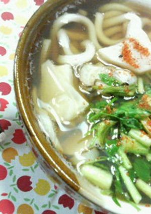 縁起もの✿七草と❀牡蠣の✿さっぱりうどん-レシピのメイン写真