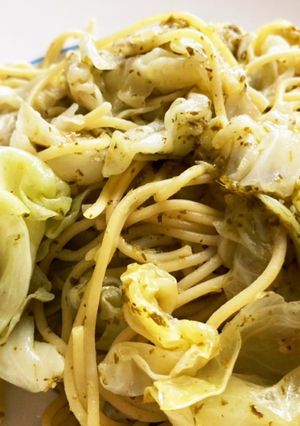 キャベツたっぷり バジルパスタ-レシピのメイン写真