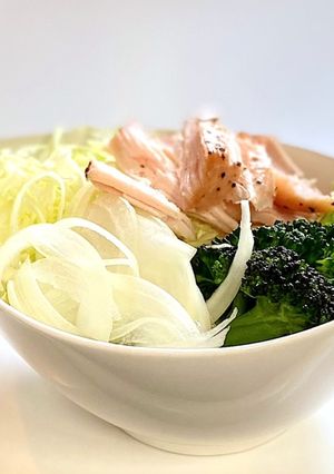サラダに玉ねぎで血液サラサラに-レシピのメイン写真
