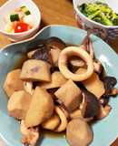 干し椎茸の旨味をプラス！イカと里芋の煮物