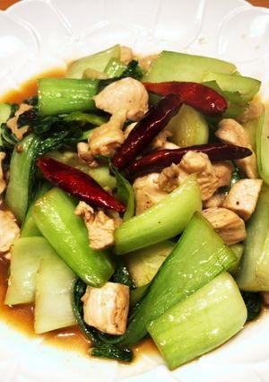 しびれる辛さ！鶏肉と青梗菜の麻辣炒め♪-レシピのメイン写真