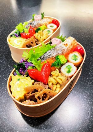 高校生弁当　鮭弁当-レシピのメイン写真