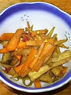 金平牛蒡(きんぴらごぼう)-レシピのメイン写真