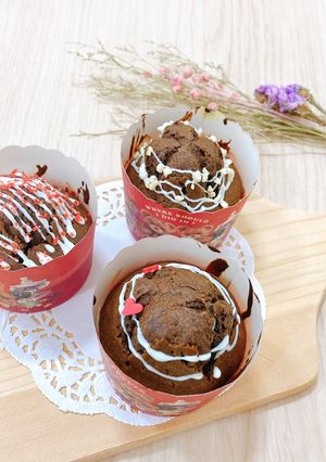 クリームチーズのチョコマフィン-レシピのメイン写真