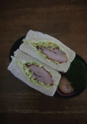 JK☆照り焼きチキンサンドイッチ弁当♪-レシピのメイン写真