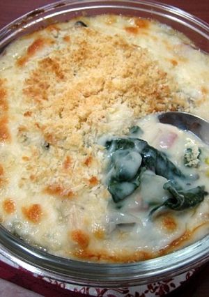 残り物で簡単！ほうれん草＆豆腐グラタン-レシピのメイン写真