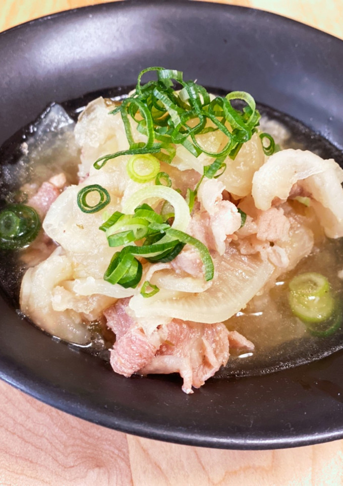 時短豚バラ大根の焼き厚揚げ乗せアレンジ-レシピのメイン写真