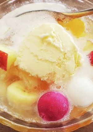 サイダー&アイス★【簡単フルーツパンチ】-レシピのメイン写真