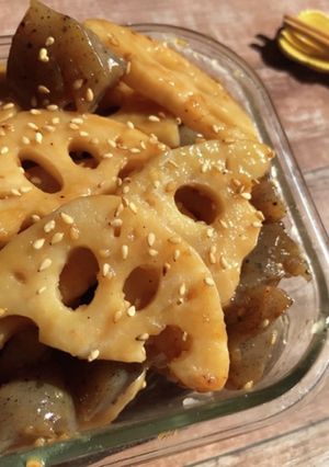 にんにく香る蓮根とこんにゃくの甘辛炒め-レシピのメイン写真