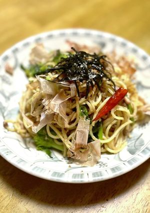 菜花と鯖の和風オイルパスタ-レシピのメイン写真