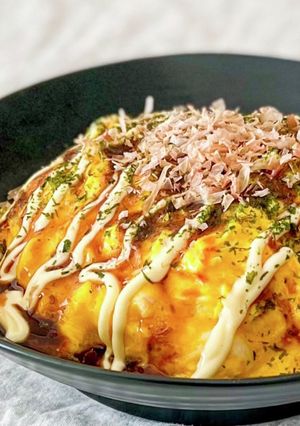 【楽めし】お好み焼き風キャベツサラダ-レシピのメイン写真