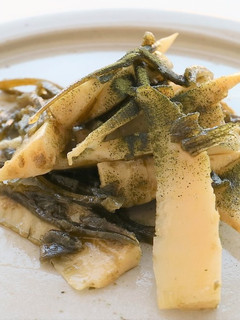 筍の昆布締めカルパッチョ緑茶パウダーがけ-レシピのメイン写真