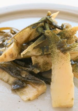 筍の昆布締めカルパッチョ緑茶パウダーがけ-レシピのメイン写真