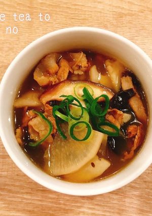 食べるスープ『ジャスミンティーと根菜』　-レシピのメイン写真
