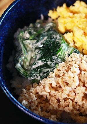 三色丼の作り方-レシピのメイン写真