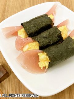 生ハムたまご海苔巻き-レシピのメイン写真