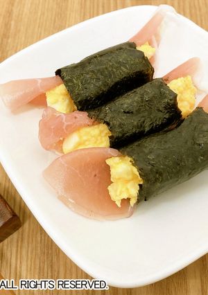生ハムたまご海苔巻き-レシピのメイン写真