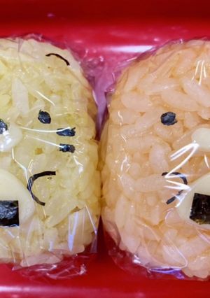 すみっこ　ねこ　とんかつ　おにぎり-レシピのメイン写真