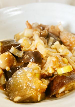 楽痩せ！鶏・茄子・キノコのピリ辛みそ炒め-レシピのメイン写真