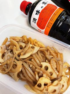 調味の素で作るレンコンとこんにゃく炒め-レシピのメイン写真