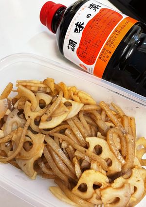 調味の素で作るレンコンとこんにゃく炒め-レシピのメイン写真