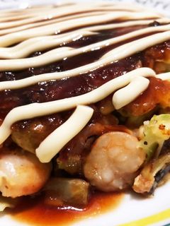 シーフードミックスで【海鮮お好み焼き】-レシピのメイン写真