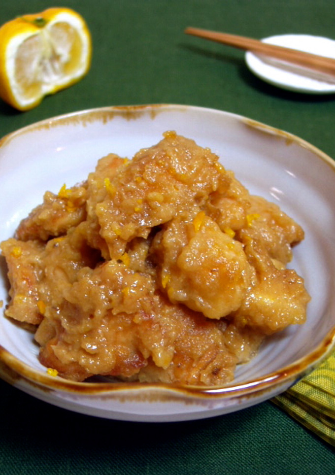 鶏胸ソテーの柚子みぞれ煮-レシピのメイン写真