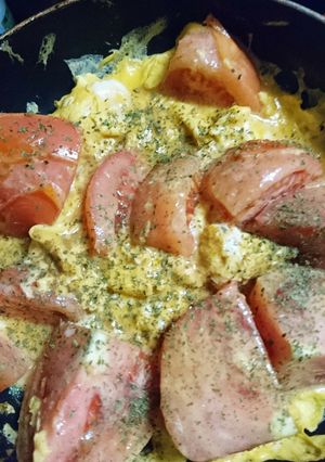 トマトの玉子とじ〜★★★-レシピのメイン写真